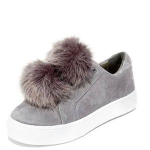 Sam Edelman Leya grey suede sneakers